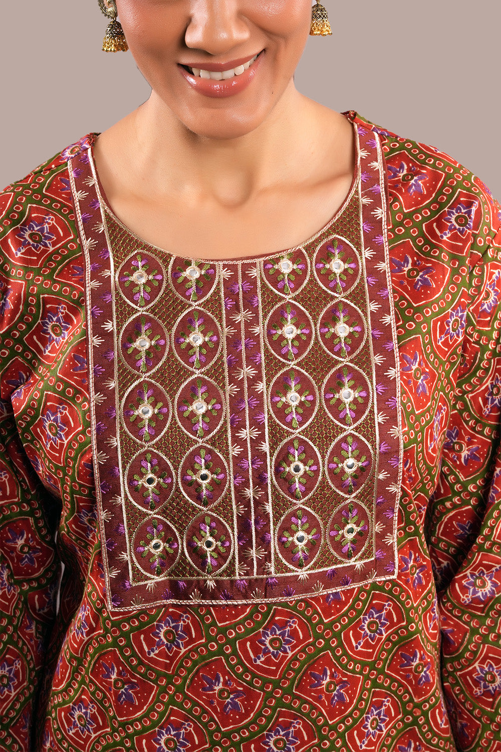Kasuti Embroidered Work Salwar Kameez & Dupatta