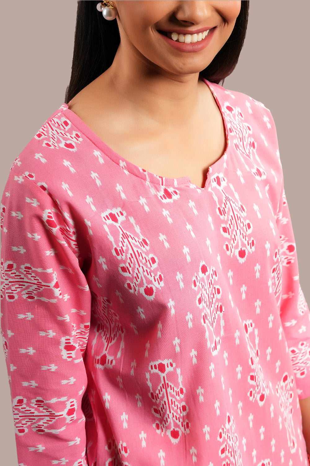 Block Printed Shor Kurti