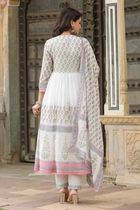 Mal Cotton Anarkali wih Pant