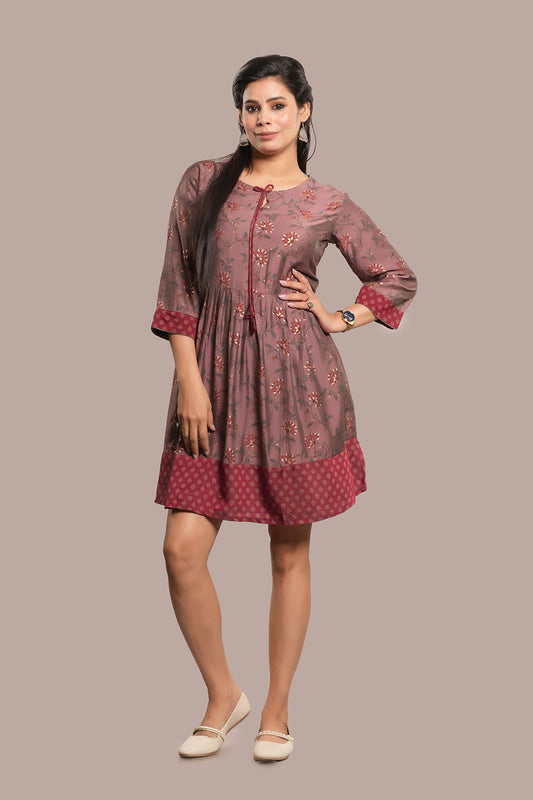 Floral Pattern Printed Kurti