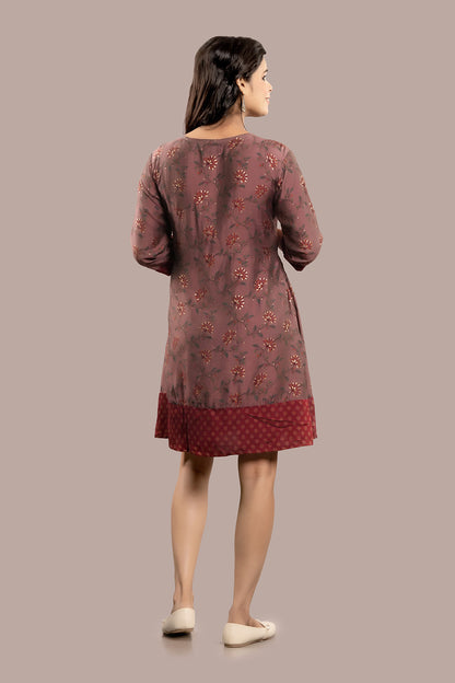 Floral Pattern Printed Kurti