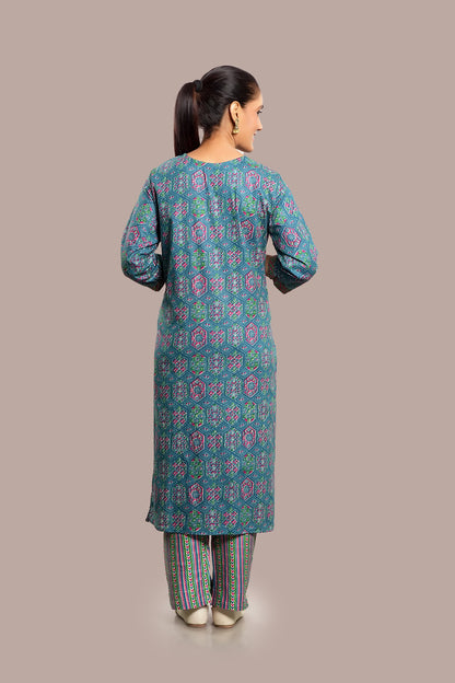 Indian Hand Embroidered Mirror Work Salwar Kameez & Dupatta