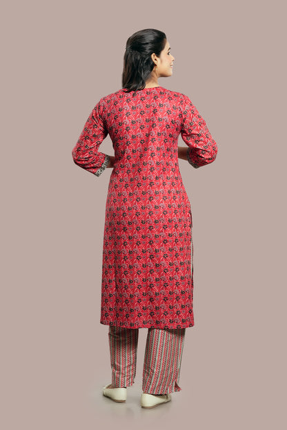 Combination of Arakh and Kutch Embroidered Salwar Kameez & Dupatta