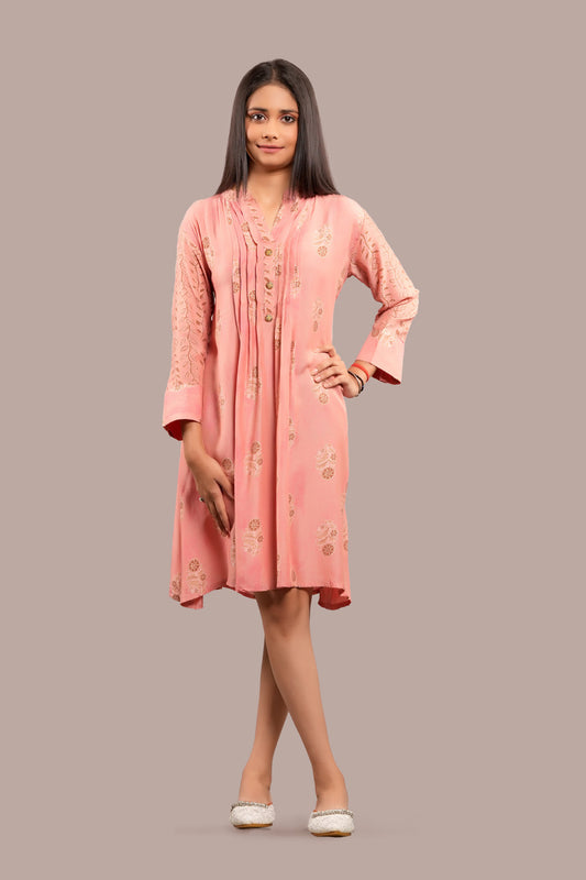 Floral Motif Printed Kurti