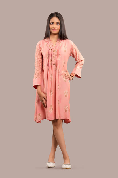 Floral Motif Printed Kurti